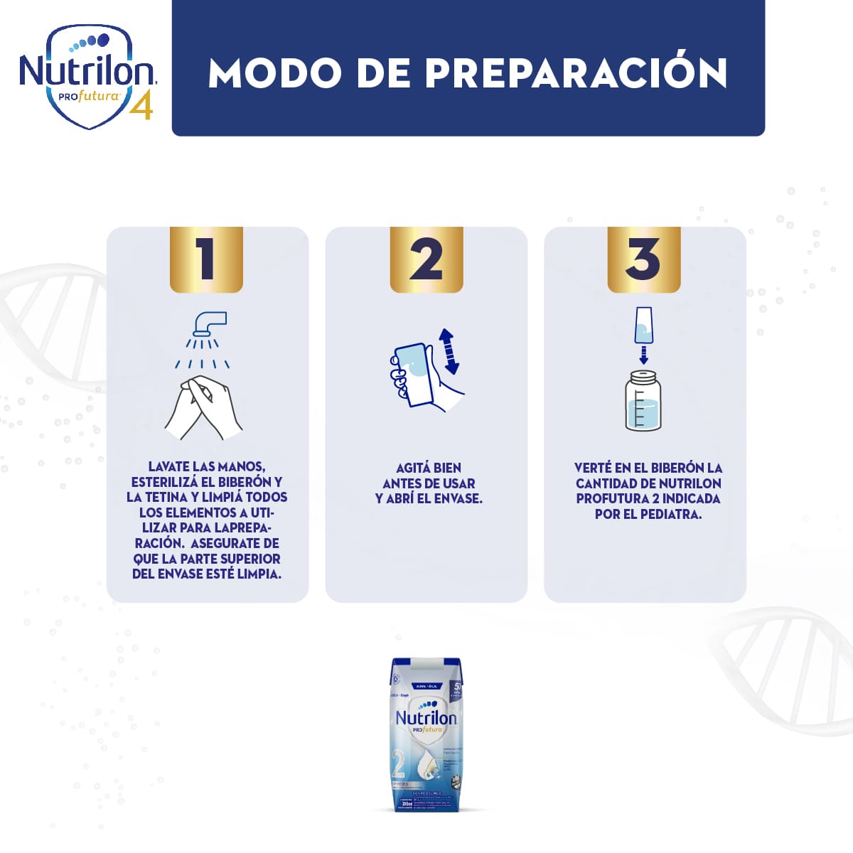 Nutrilon Profutura 2 - Combo Brick 200 ml (96 unidades)