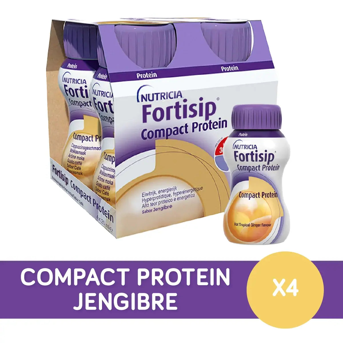 Fortisip Compact Protein Jengibre (4 unidades)