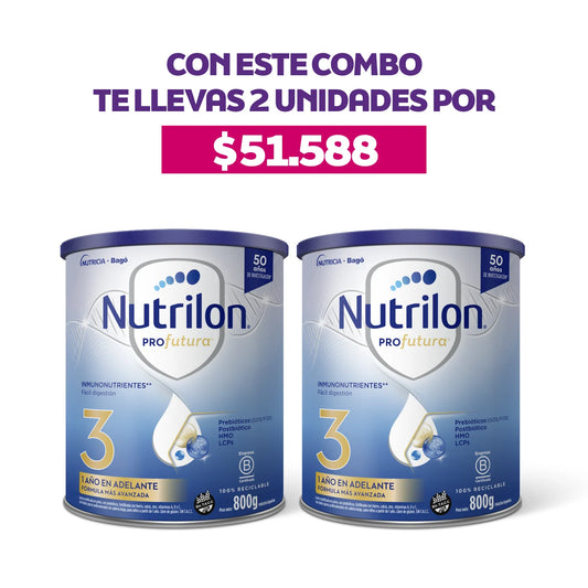 [COMBO: DOS UNIDADES] Nutrilon Profutura 3 Lata 800 gr