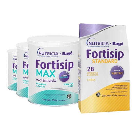 Combo Standard & Max - Fortisip Standard 700 g x1 + Fortisip Max 350 g x3