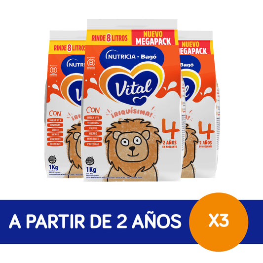 Vital 4 Combo - Pouch 1 kg (3 unidades)