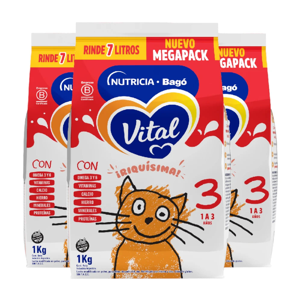 Vital 3 Combo - Pouch 1 kg (3 unidades)