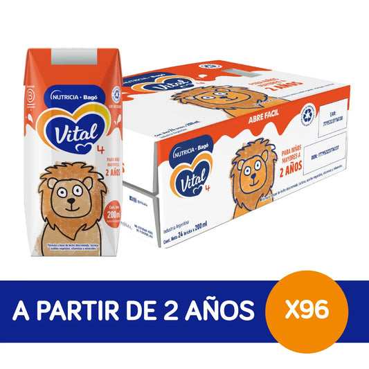 Vital etapa 4, bandeja de 96 bricks de 200 ml cada uno