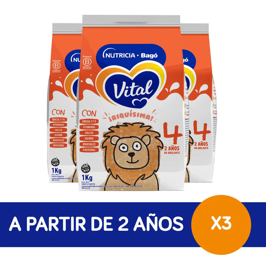 Vital etapa 4, 3 pouch de 1 kg cada uno