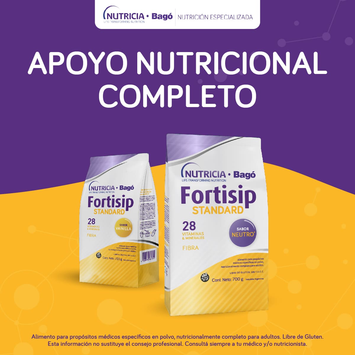 Fortisip Standard Sabor Neutro 700 gr