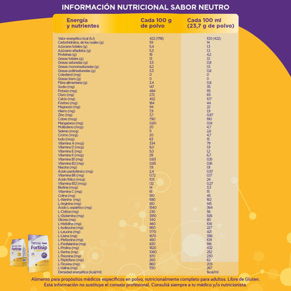 Fortisip Standard Sabor Neutro 700 gr